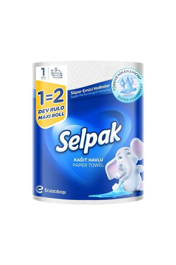 Selpak Kağıt Havlu Dev 1=2 Rulo 3K X 12 Adet - Image 1