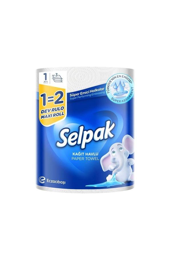 Selpak 3 Katlı Dev Rulo Kağıt Havlu - Image 1