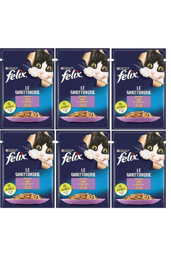 Felıx Kuzu Etli Kedi Pounch 6X85G - Image 1