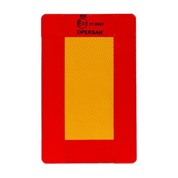 Mega Oto Market Opersan Reflektör Çekici Römork Tır Kamyon Tabel 1 mm Aluminyum Sac 22x36 cm Kısa Dikdörtgen 1 Adet - Image 1