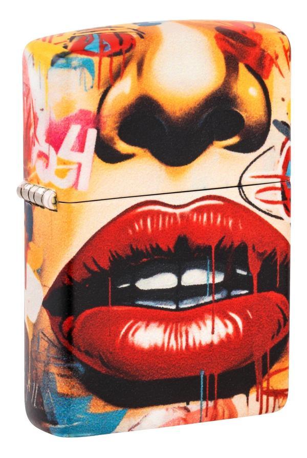 Zippo Çakmak 49352 Street Art Face Design 46257-119788 - Image 1
