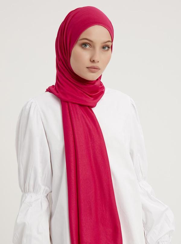 Schaless Likralı Penye Şal  - Image 1