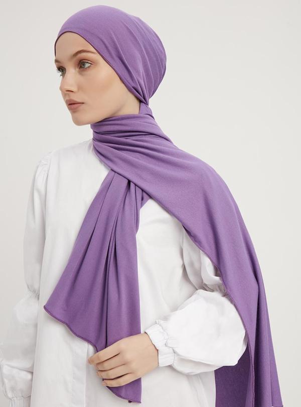 Schaless Likralı Penye Şal  - Image 1