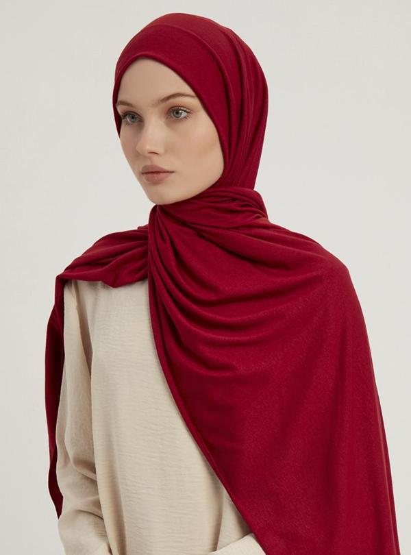 Schaless Likralı Penye Şal  - Image 1