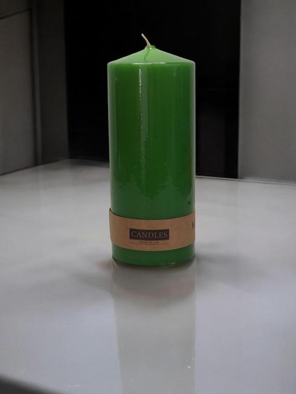 Baton Mumu Tekli 80 mm çap Silindir mum 130 mm boy gövde boya - Image 1