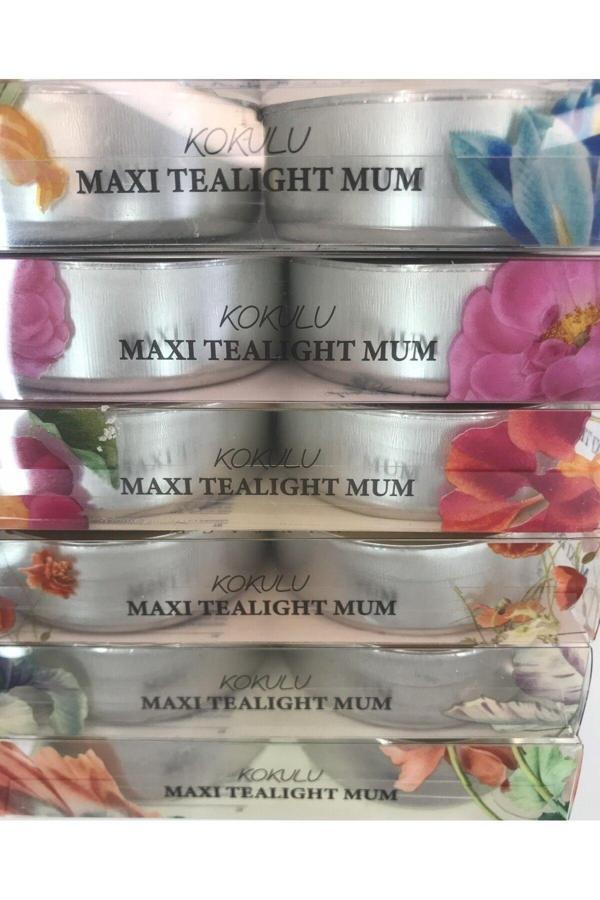 Mum Maxi Tealight 4'li Kokulu Uzun Süreli Işık Ve Sıcaklık Keyfi - Image 1