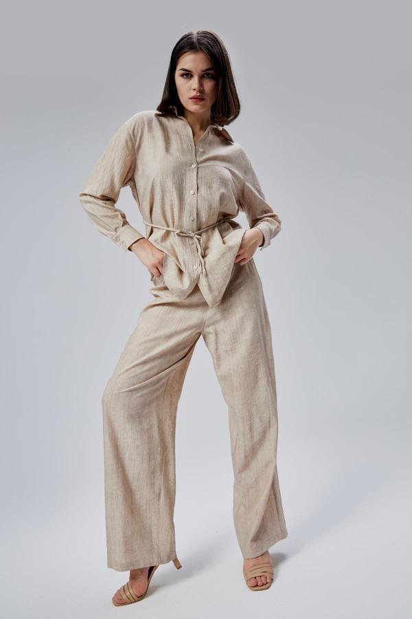 Vizon Regular Batik Gömlek Pantolon Takım - Image 1