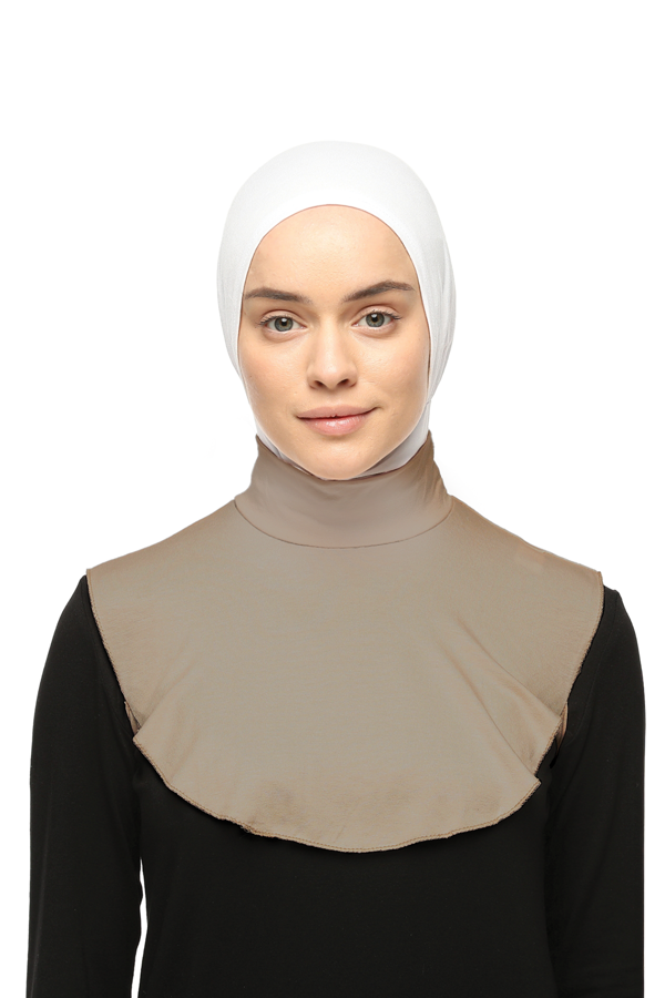 Düz Balıkçı Yaka Boğazlı Penye Tesettür Boyunluk - Image 1