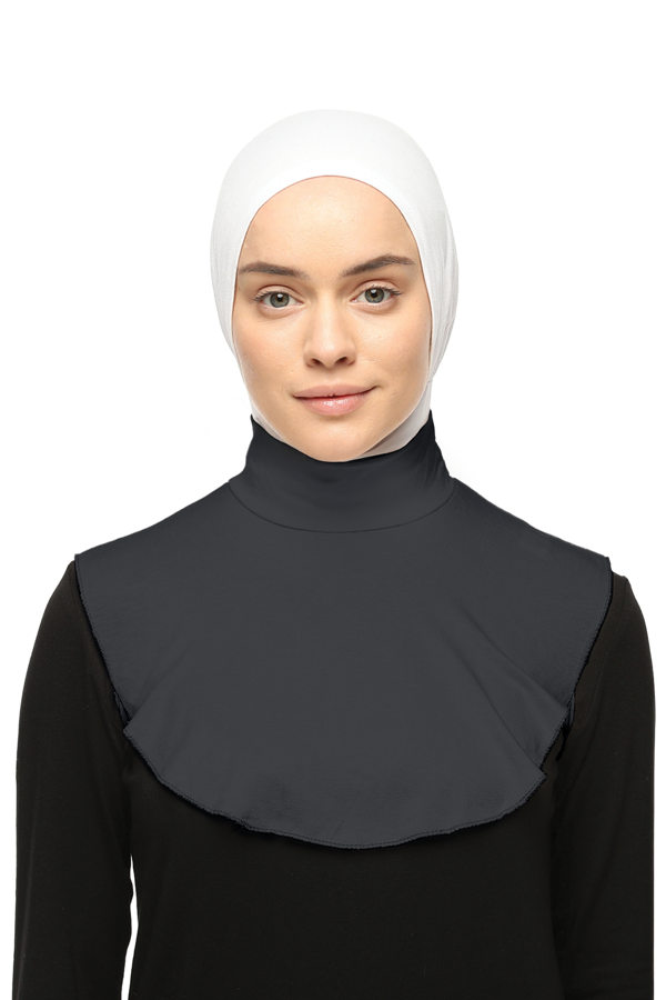 Düz Balıkçı Yaka Boğazlı Penye Tesettür Boyunluk - Image 1