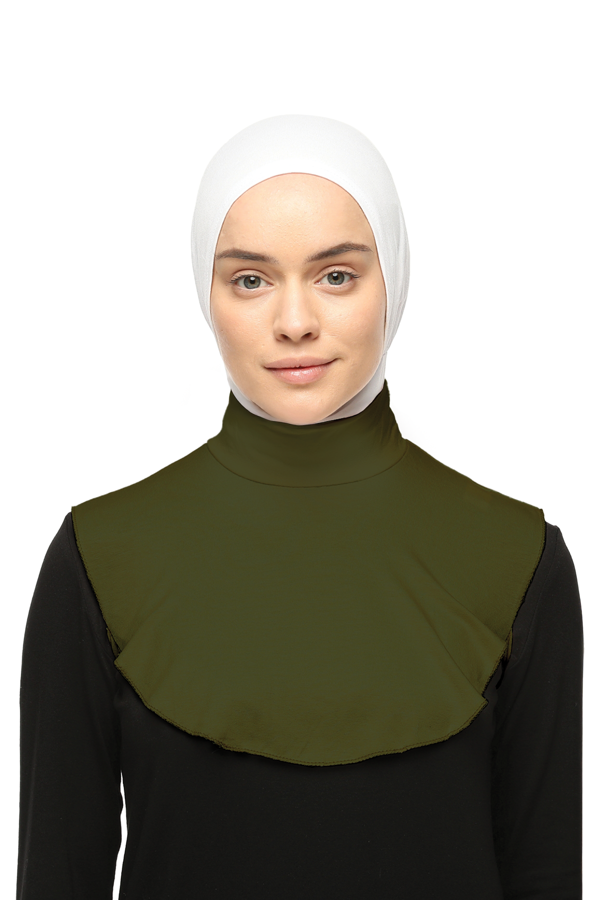 Düz Balıkçı Yaka Boğazlı Penye Tesettür Boyunluk - Image 1