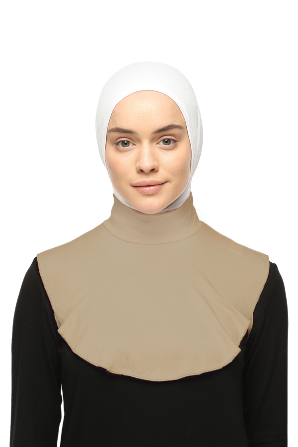 Düz Balıkçı Yaka Boğazlı Penye Tesettür Boyunluk - Image 1