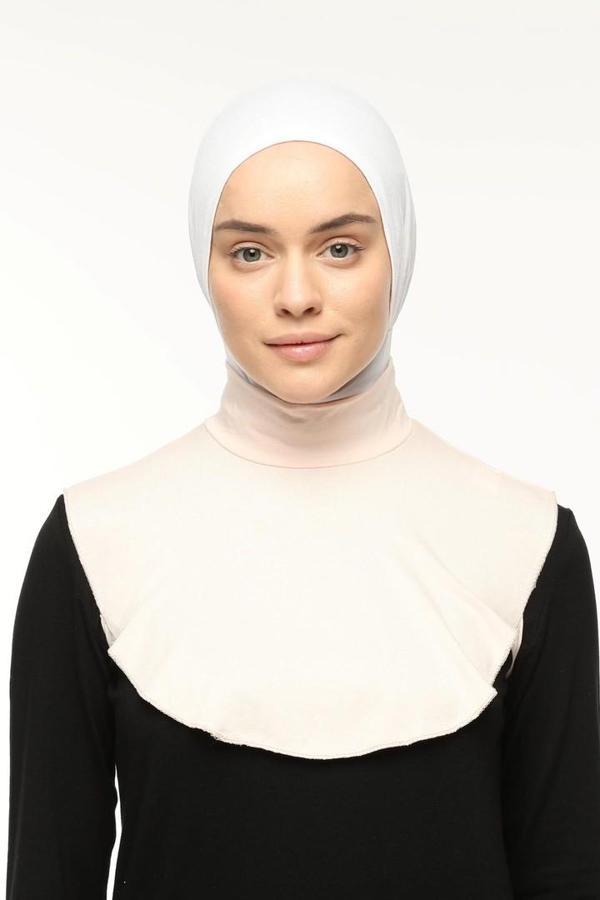 Düz Balıkçı Yaka Boğazlı Penye Tesettür Boyunluk - Image 1