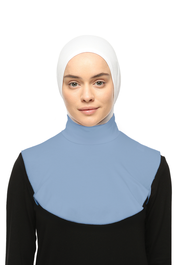 Düz Balıkçı Yaka Boğazlı Penye Tesettür Boyunluk - Image 1