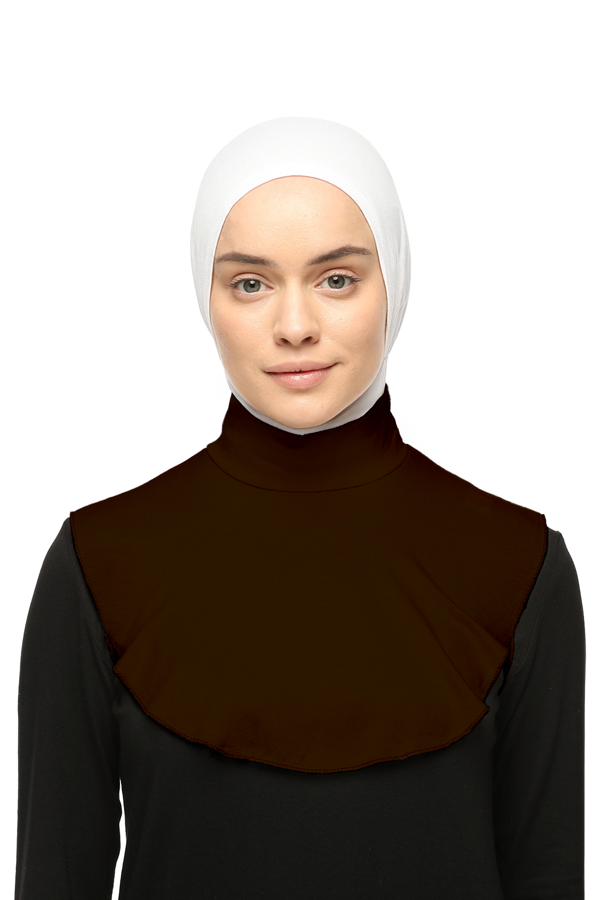 Düz Balıkçı Yaka Boğazlı Penye Tesettür Boyunluk - Image 1