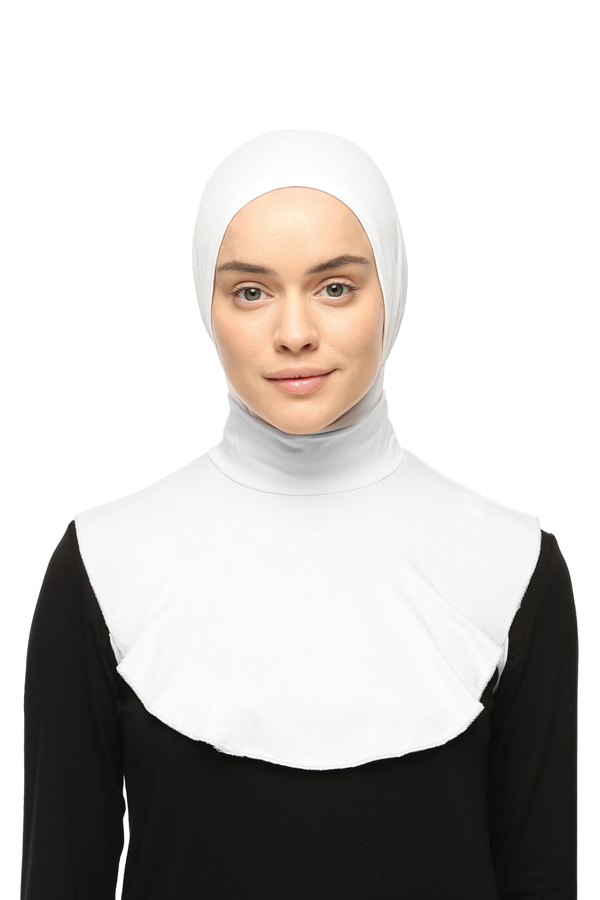 Düz Balıkçı Yaka Boğazlı Penye Tesettür Boyunluk - Image 1