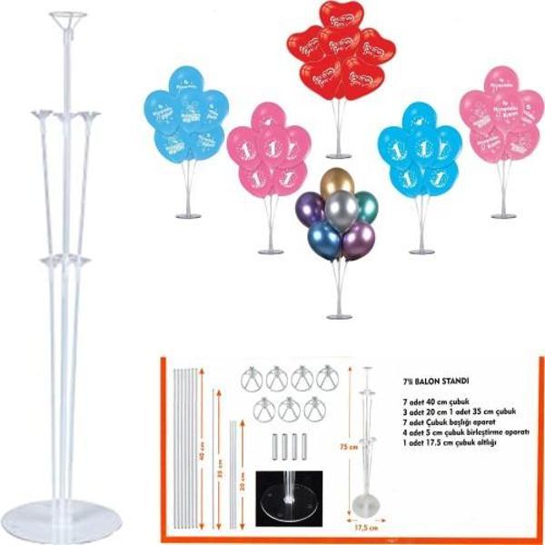 Büro Ev Ofis Etkinik Balonları için 75CM Balon Standı - Image 1