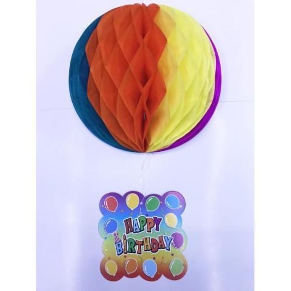Büro Ev Ofis Etkinik Süsleri için 55CM Happy Birthday Kağıt Süsü - Image 1