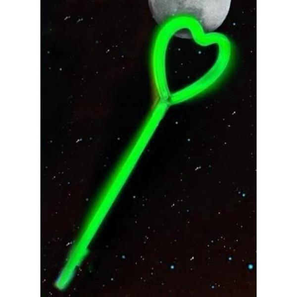 Büro Ev Ofis Etkinik Süsleri için 6ADET 6RENK Glow Stick Fosforlu Parlayan Kalp Stil Çubuk Seti - Image 1