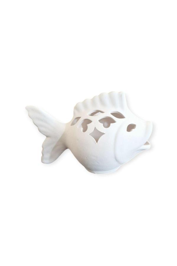 Pordizayn Balık Mumluk Çini Biskuvi 14 Cm - Image 1