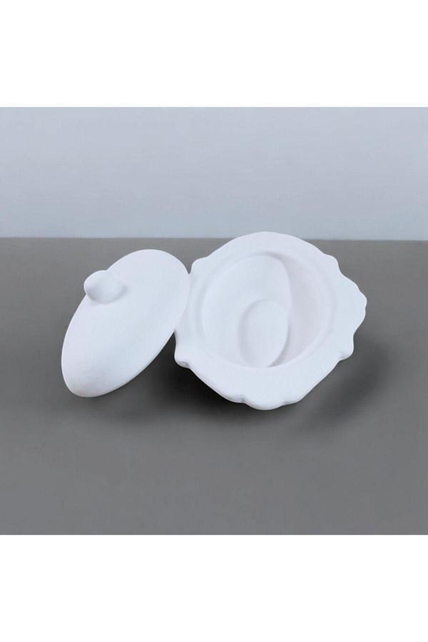 Pordizayn Çini Oval Şekerlik Biskuvi(Yarımamul) 22 Cm - Image 1