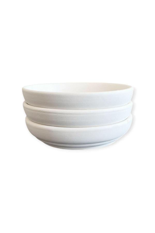 Pordizayn Dik Kenarlı Step Tabak Seramik Bisküvi 12 Cm - Image 1