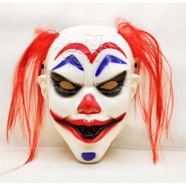 Büro Ev Ofis Etkinlik Kostümü için Kızıl Saçlı Joker Stil Palyaço Maskesi - Image 1