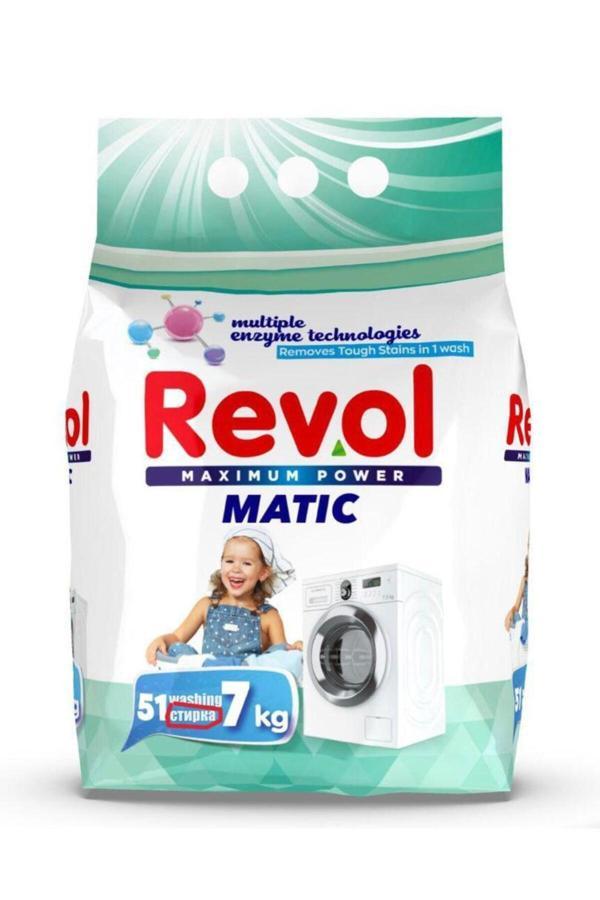Revol Matik Toz Deterjan Beyaz Ve Renkli 51 Yıkama 7 Kg - Image 1