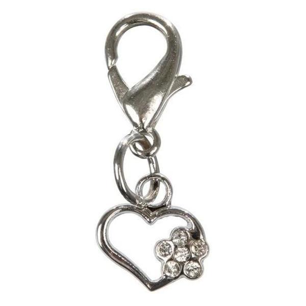 Trixie Kedi Köpek Boyun Tasma Süsü Kalp Ve Çiçek Desenli 16x12 mm - Image 1
