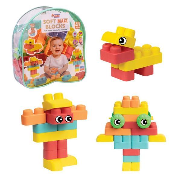Dede Oyuncak  Çantalı Soft Maxi Bloklar 41 Parça 04055 - Image 1