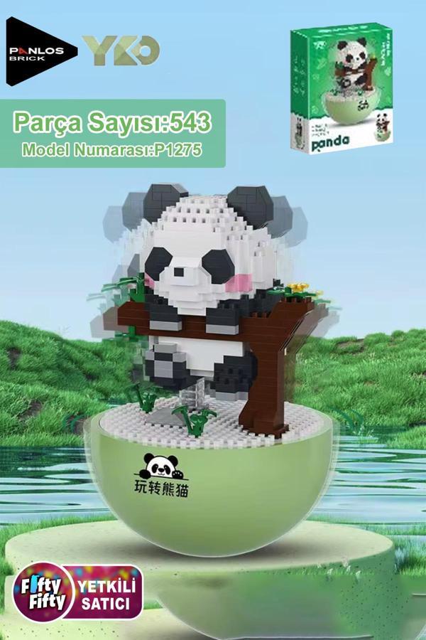 Panlos Yko Serisi Dekoratif ve Koleksiyonluk Panda Modeli 543 Parça Yapım Seti -FFP1275 - Image 1