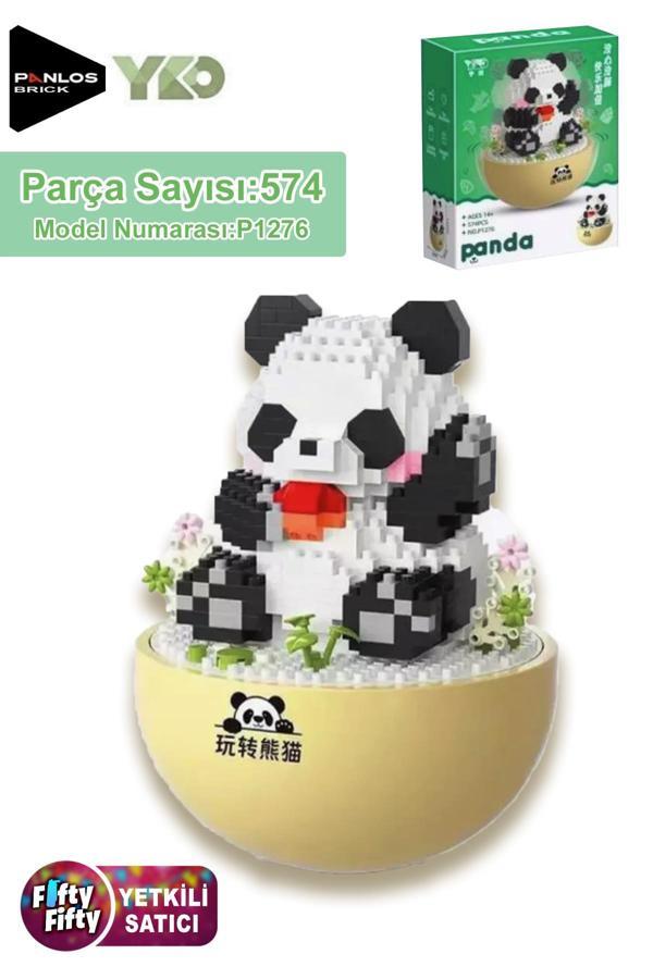 Panlos Yko Serisi Dekoratif ve Koleksiyonluk Panda Modeli 574 Parça Yapım Seti -FFP1276 - Image 1