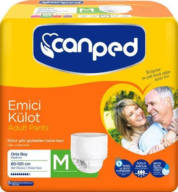 Canped Emici Külot Orta (Medium) Boy Hasta Bezi, 30 Adet - Image 1