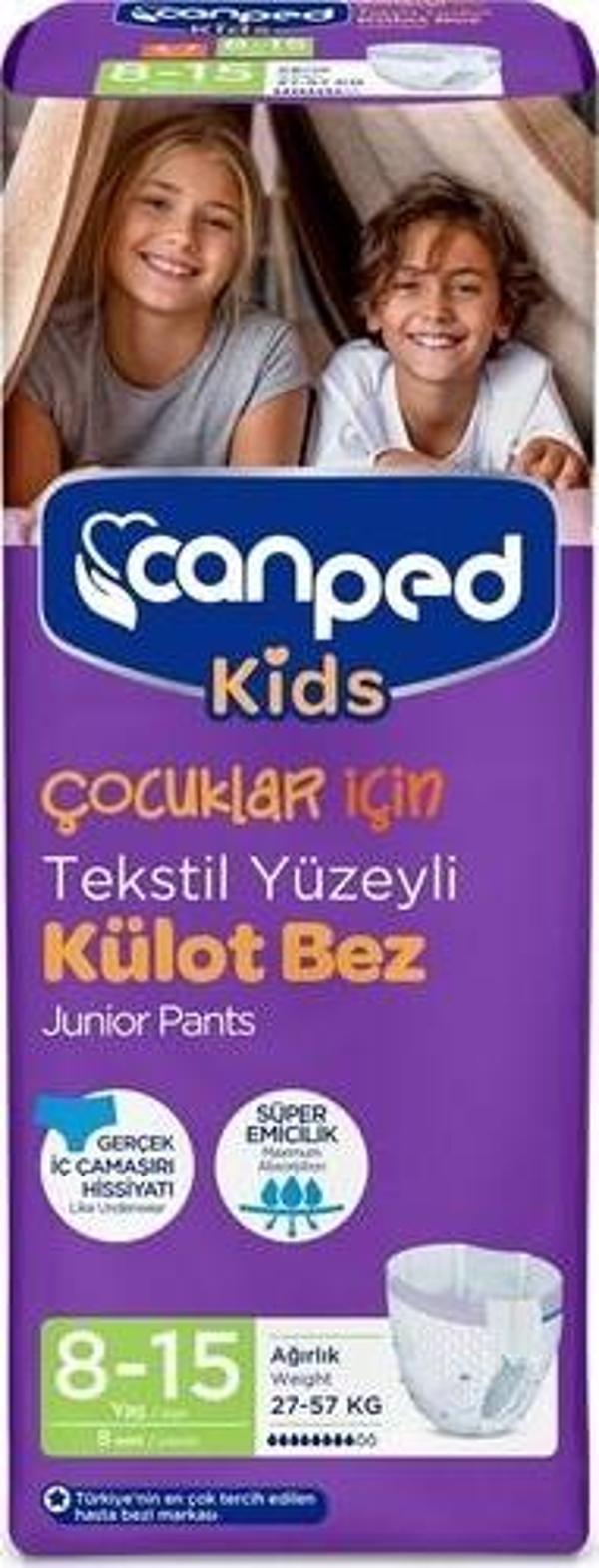 Canped Kids Külot Bez 8-15 Yaş 27-57 Kg 8 Adet - Image 1