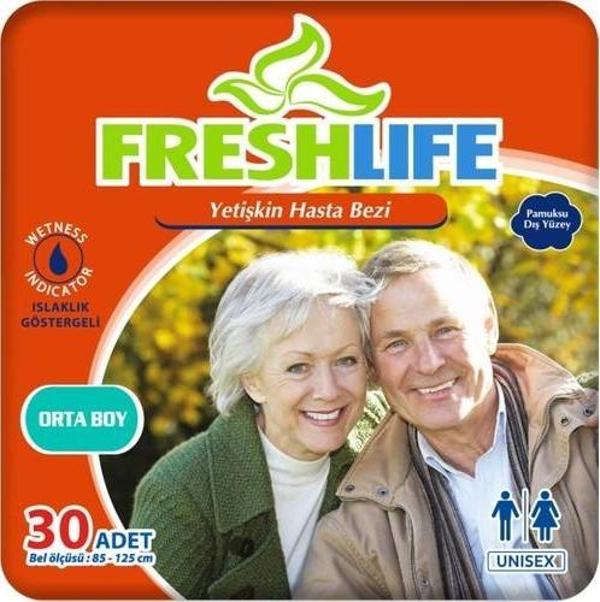 Freshlife Medium Beden Orta Boy Yetişkin Hasta Bezi 30 Adet - Image 1