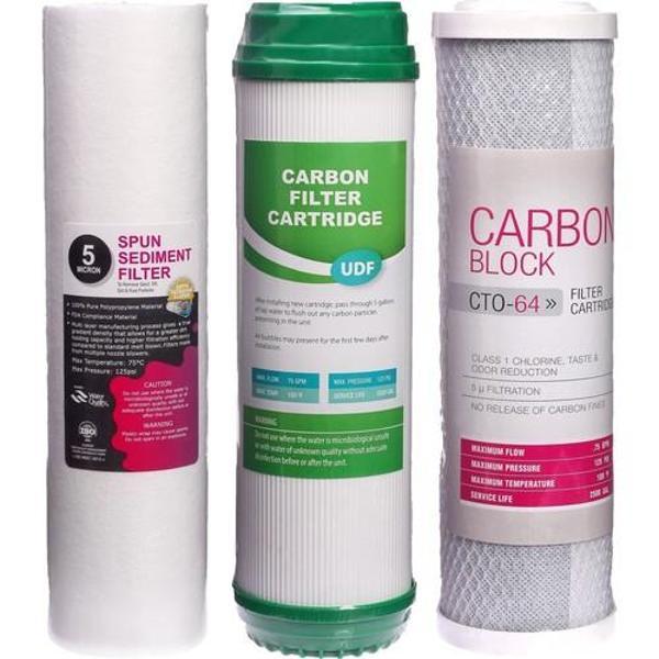 Su Arıtma Cihazı Filtresi 3'lü Set Paket Aşama Membransız - Image 1