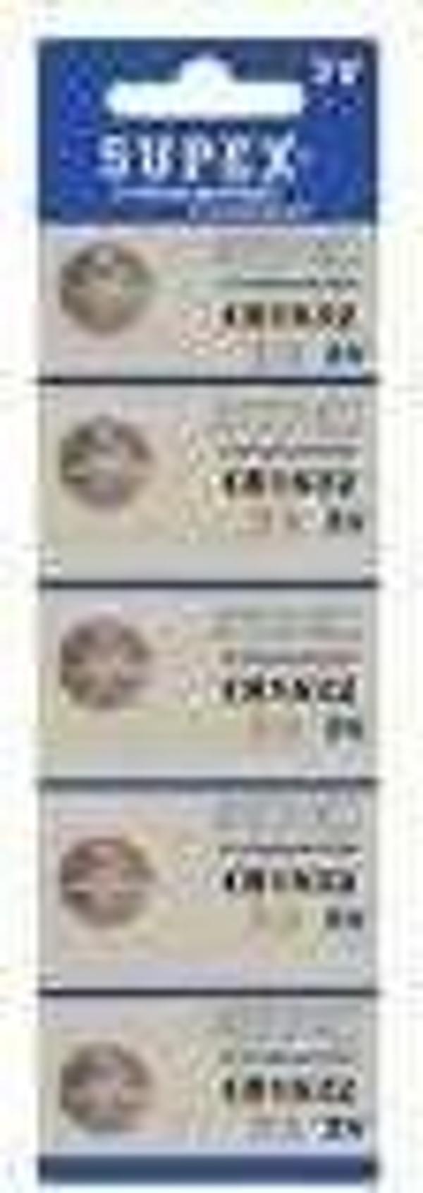 Supex CR1632-C5 3V Lityum Düğme Pil 5'li Paket - Image 1