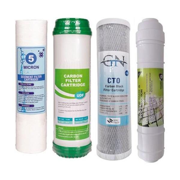 Açık Kasa Su Arıtma Cihazı Filtresi Spun-Gac-Blok-Post Karbon 4lü - Image 1