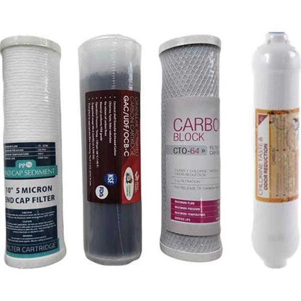 E-Water Su Arıtma Cihazı Filtresi 4'lü Filtre Seti Ön Filtre Seti + Tatlandırıcı Filtre - Image 1