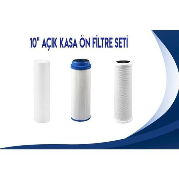 Açık Kasa Su Arıtma Cihazı Filtresi Ön Takım Filtre Seti 10inç - Image 1