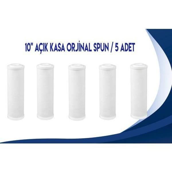 Mikron 5 Adet 10inç Kapaklı Endikaplı Spun Açık Kasa Su Arıtma Cihazı - Image 1