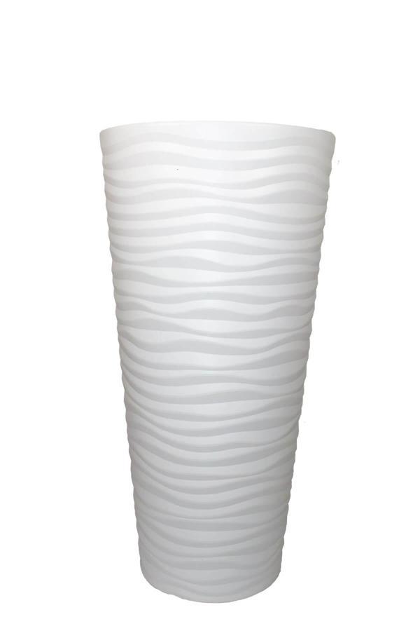 Plastik Beyaz Saksı 70*35*35 - Image 1