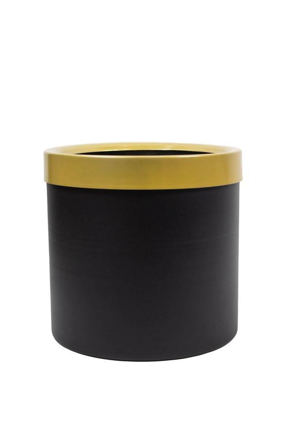 Siyah Gold Bilezikli Saksı 25*25*25 - Image 1
