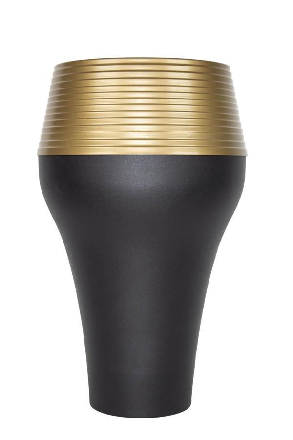 Darbuka Metal Saksı 71*43*43 Altın Rengi-Siyah - Image 1