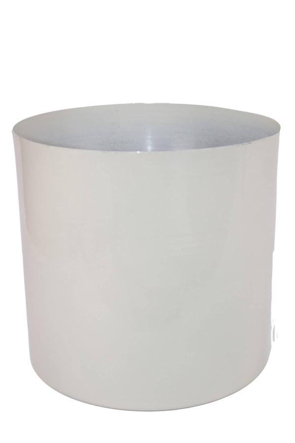 Metal Beyaz Saksı 25*25*25 - Image 1