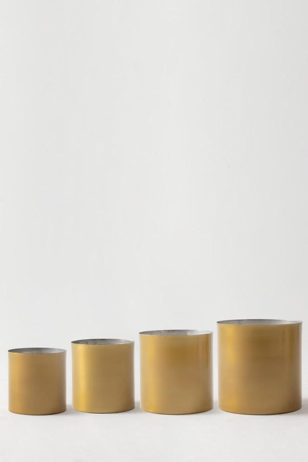 Metal Saksı Gold 4'lü Set - Image 1