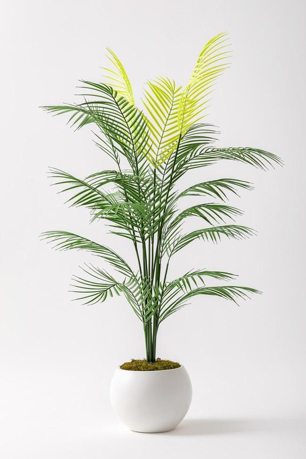 Yapay Areka Palmiyesi 130 Cm Küre Plastik Saksı - Image 1