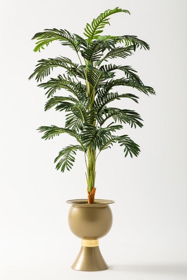 Yapay Ağaç Areka 180 Cm 32 Yaprak Gold Balon Saksı - Image 1