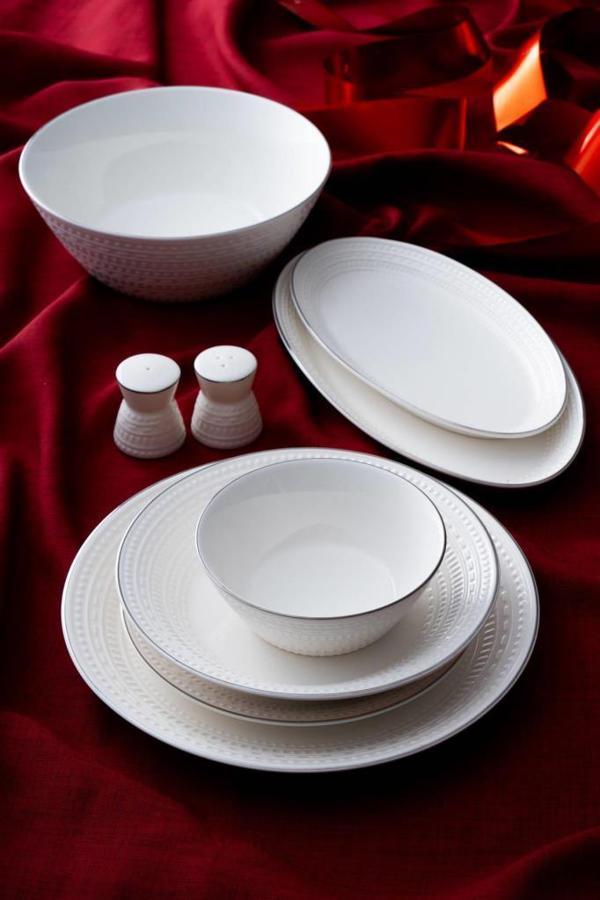 Acar Rienna Silver 29 Parça Yemek Takımı POR-07122 - Image 1