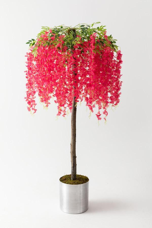 Yapay Ağaç Fuşya Akasya 180 cm - Image 1