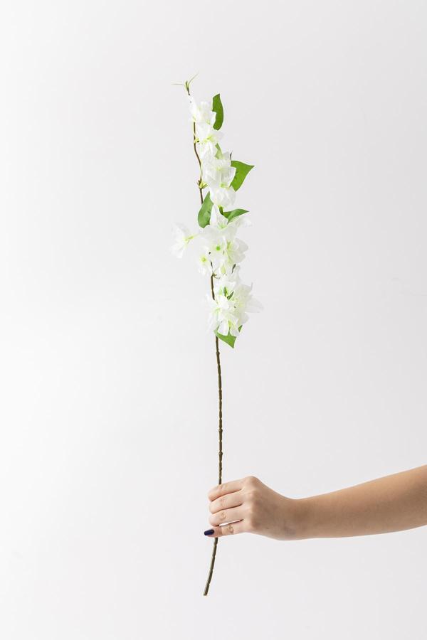 Yapay Begonvil Dalı 80 cm Beyaz - Image 1